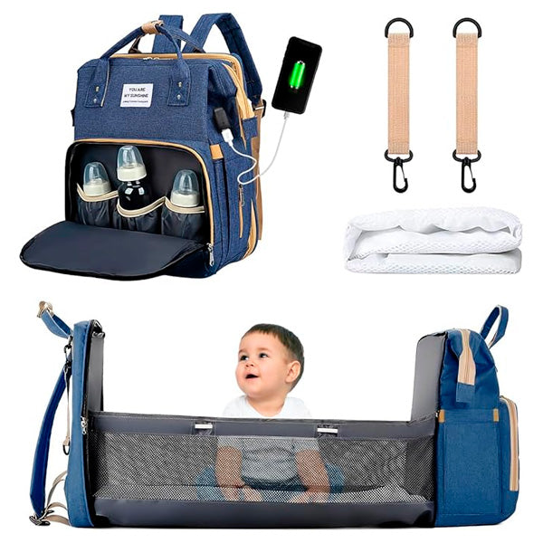 Pañalera Cambiador 👶🍼 Espacio, Elegancia y Seguridad Asegurada  ¡Tu Aliada en Cada Salida con tu Bebé!